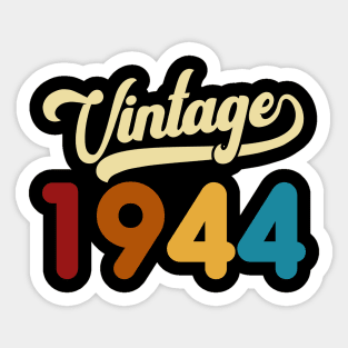 1944 Vintage Gift 76th Birthday Retro Style Sticker